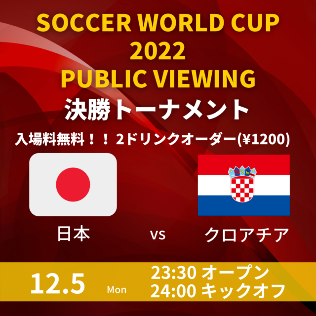 SOCCER WORLD CUP 2022 PUBLIC VIEWING